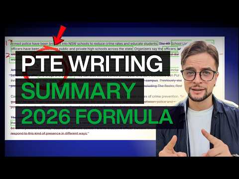 PTE Summarize Written Text 2026 | Find Key Points FAST & Score 90