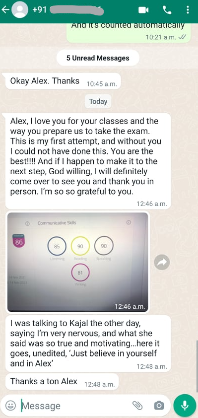 PTE Online Coaching 79+