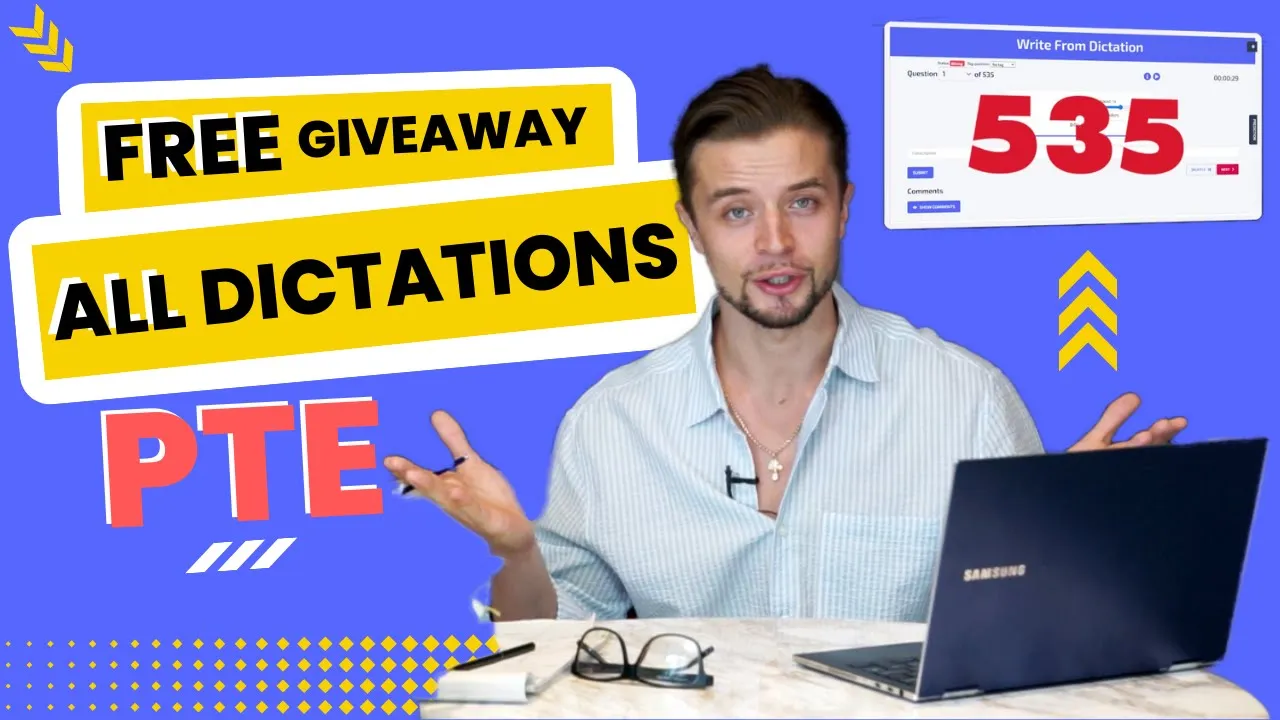 PTE Write from Dictation 2025 (FREE PDF)