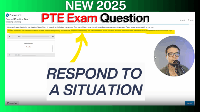 PTE Respond to a Situation - NEW Changes 2025