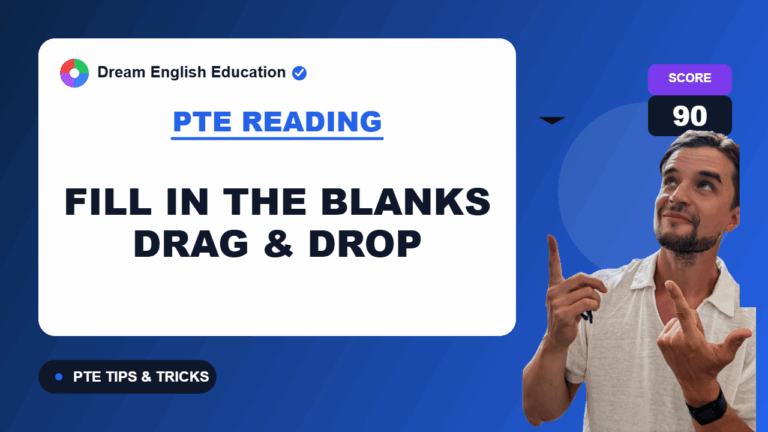Pte fill in the blanks drag and drop tips 2026: master the 20% reading task