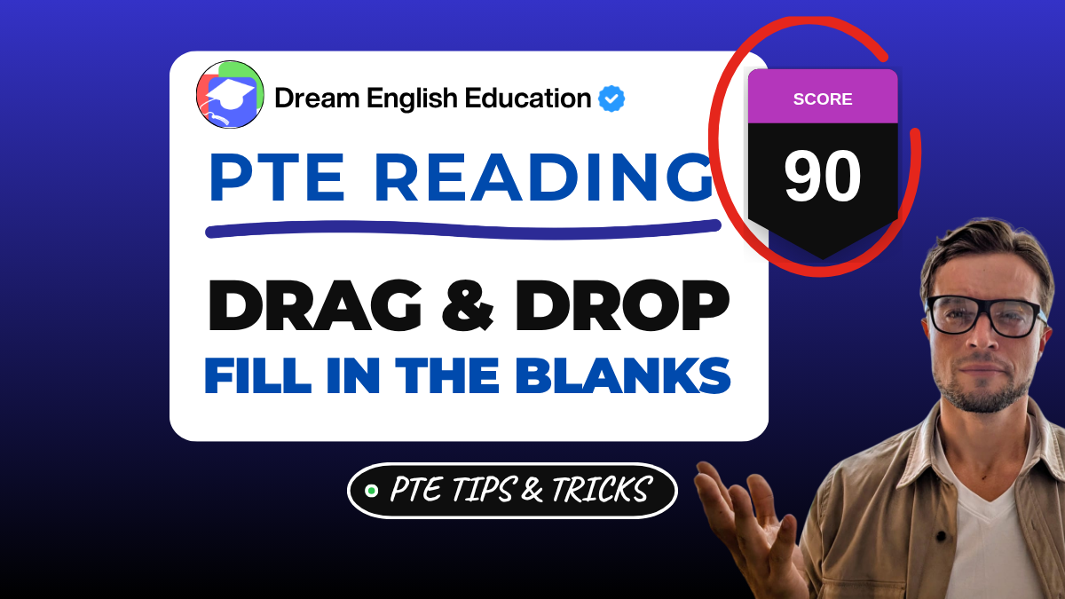 Pte reading: fill in the blanks (drag and drop) tips and tricks 2026
