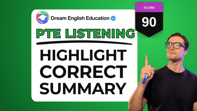 Pte listening: highlight correct summary tips and tricks 2026