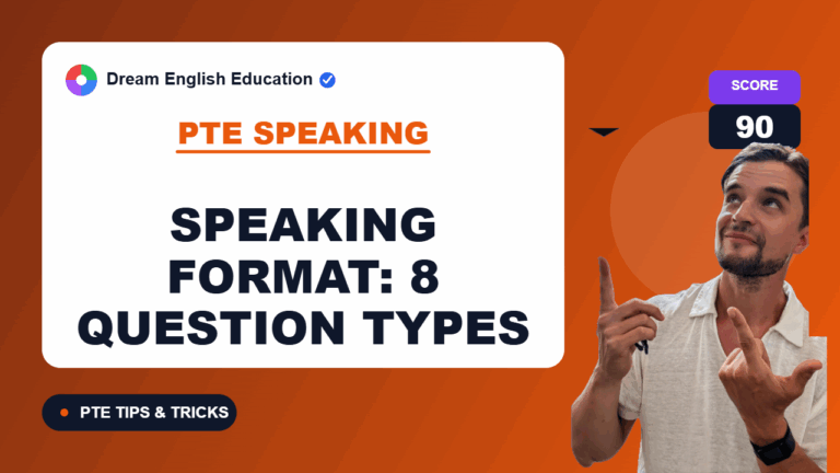 Pte speaking format 2026: all 8 question types in order (what to expect)