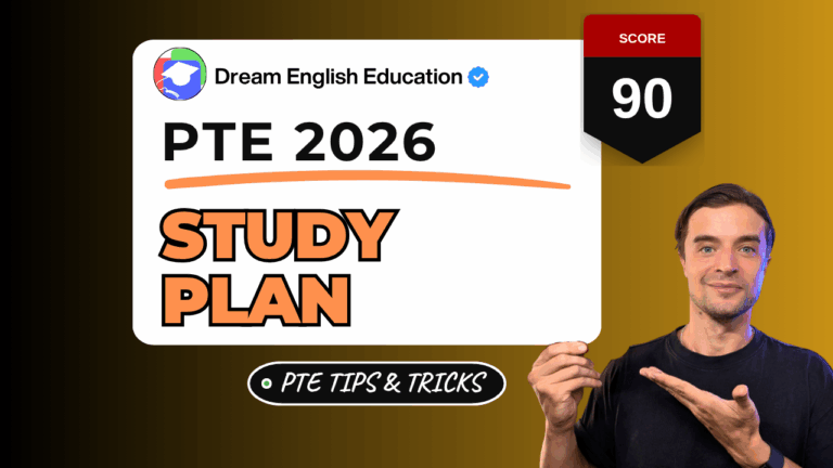 Pte study plan 2026 time allocation - dream english