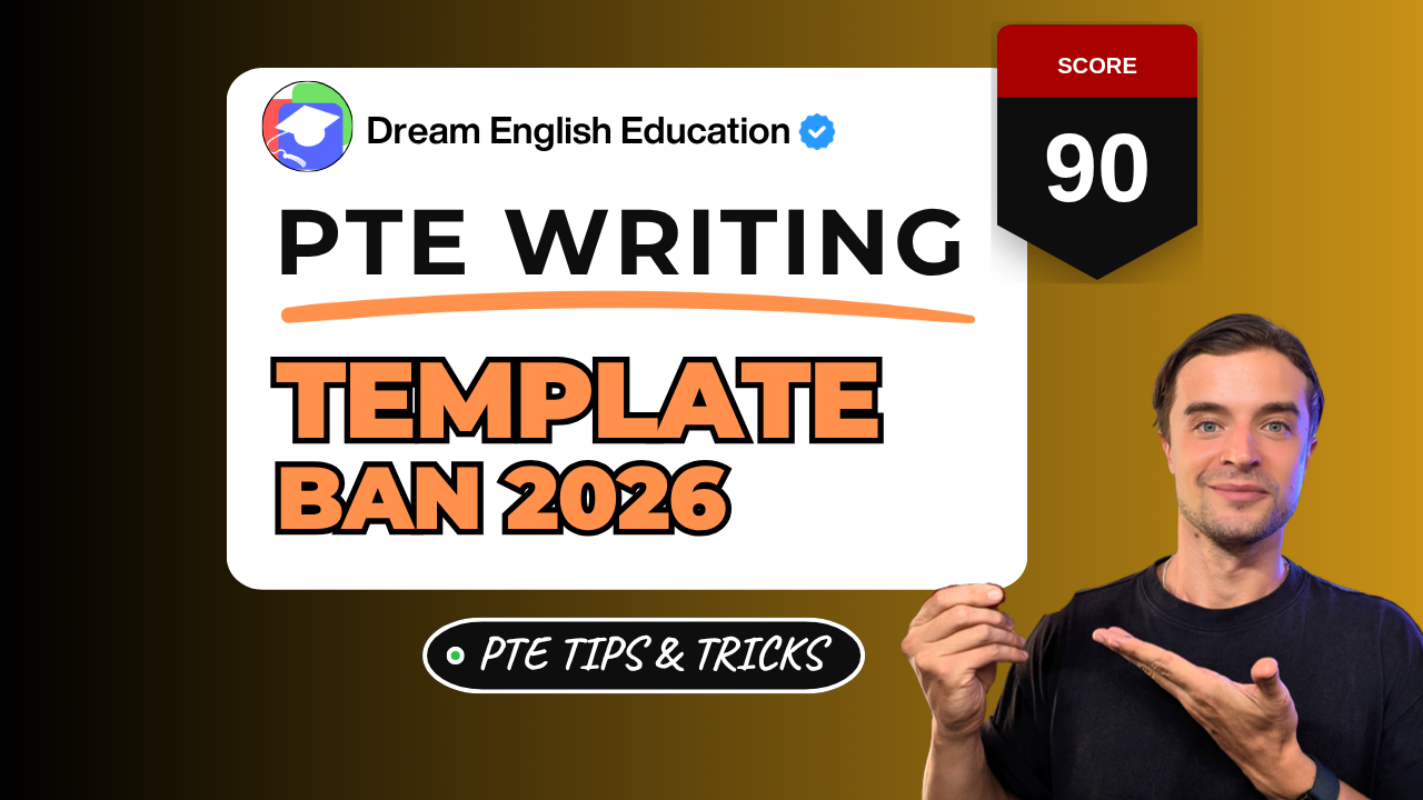 Pte template ban 2026 - dream english flexible language pattern method